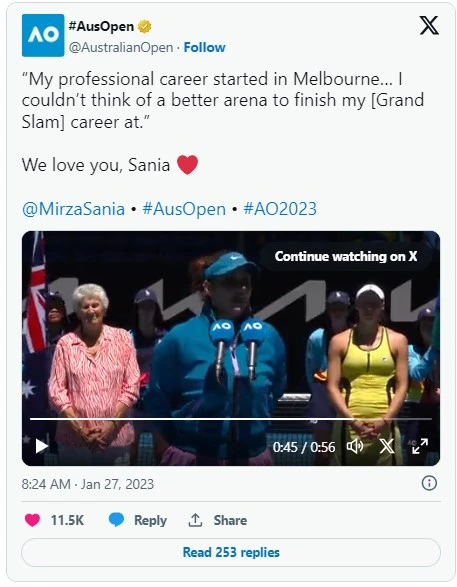 sania mirza speech