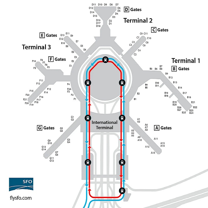 Map Of San Francisco Airport