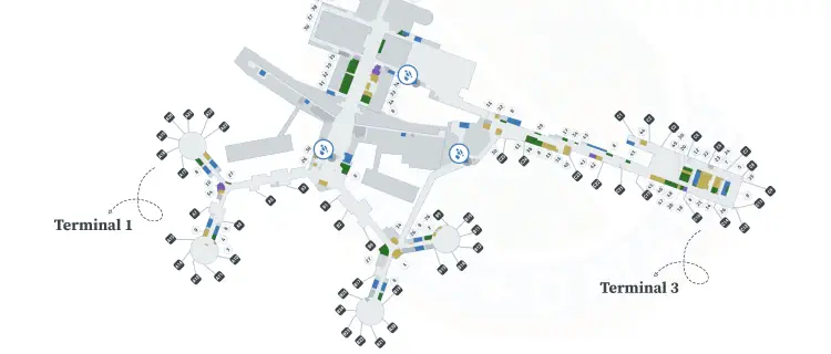 Las Vegas Airport Terminal Map