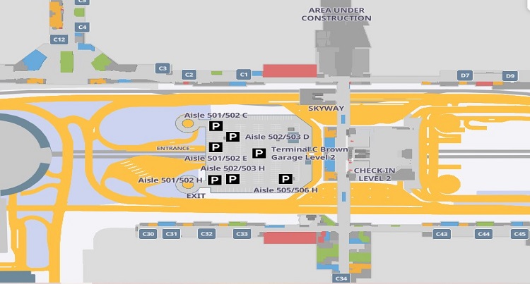 Houston Airport Terminal C Map