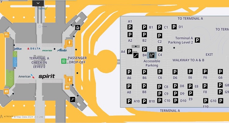 Houston Terminal A Map