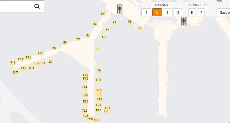 chicago terminal 2 map