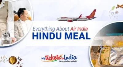 Air India Hindu Meal in flight servies