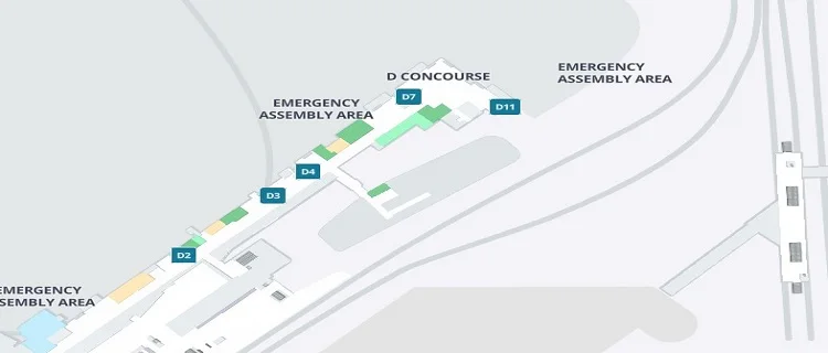 Concourse D Map