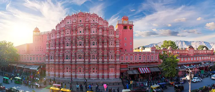 images of Indian Monuments hawa-mahal