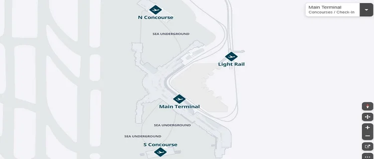 images of Seattle Airport Main Terminal Map_result