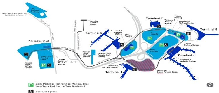 New York JFK Airport Map