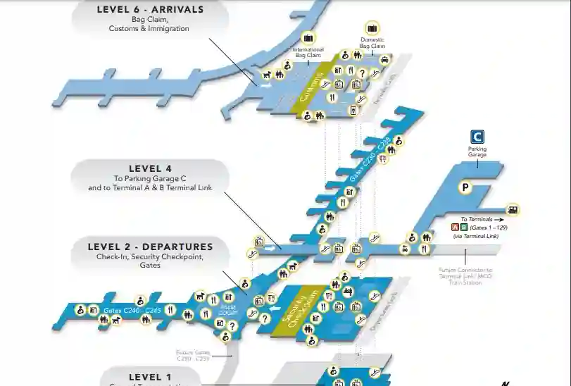 Orlando Airport Terminal C Map