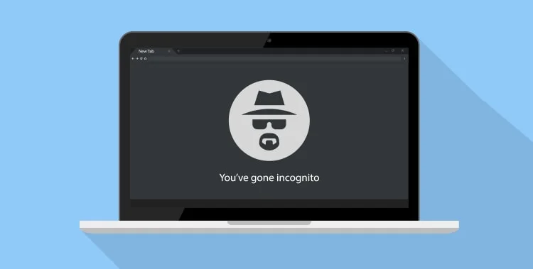 images of go incognito webpage