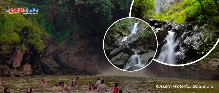 images of Kuskem Waterfall Goa, India