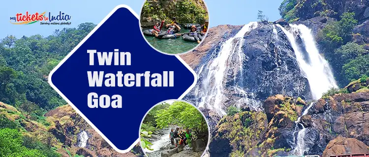 images of Twin Waterfall goa India